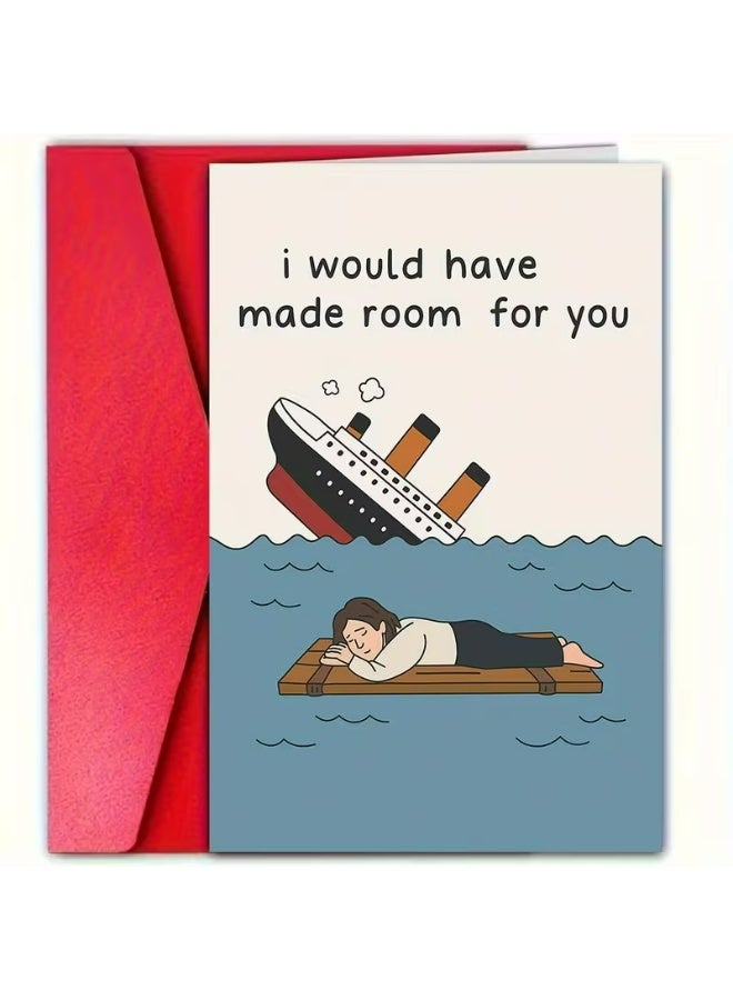 Kandid Cute Valentine's Card 1pc "Titanic Funny" (Titanic) - Image 3